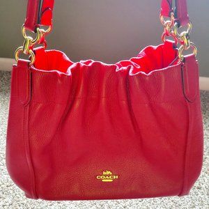 Coach Purse - Red, Slouchy, Shoulder Bag